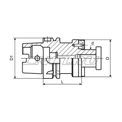Оправка для насадных фрез HSK100A-FMB22-100