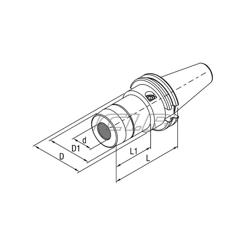 SK40-HC25-80.5 Гидропластовый патрон