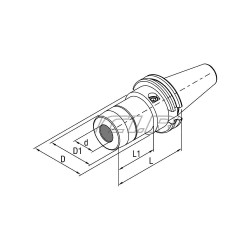SK50-HC12-90 Гидропластовый патрон