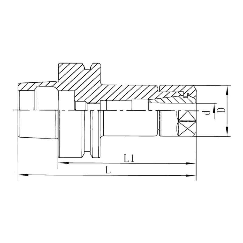 Патрон цанговый HSK63F-ER16-070