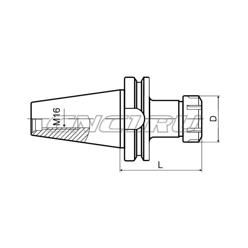BBT40-ER25-100 Патрон цанговый