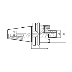 Оправка для насадных фрез BBT40-FMB32-100