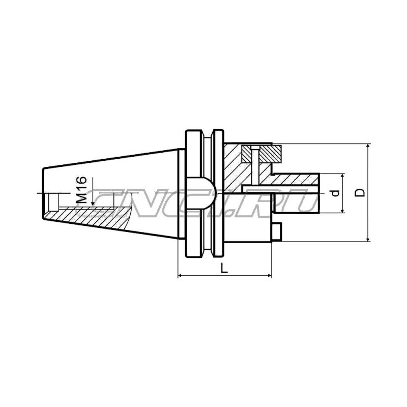 Оправка для насадных фрез BBT40-FMB32-100