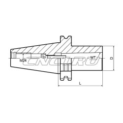 Патрон для концевых фрез с конусом Морзе SK50-MTB1-045