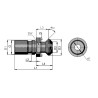 Штревель BT40 MAZAK с отверстием для СОЖ