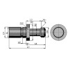 Штревель BT50x45 без отверстия для СОЖ