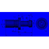 Штревель BT50x45 с отверстием для СОЖ и уплотнительным кольцом