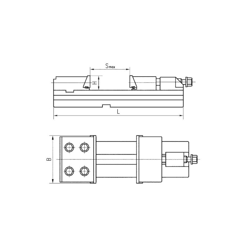 Тиски станочные прецизионные GT150B 150x300