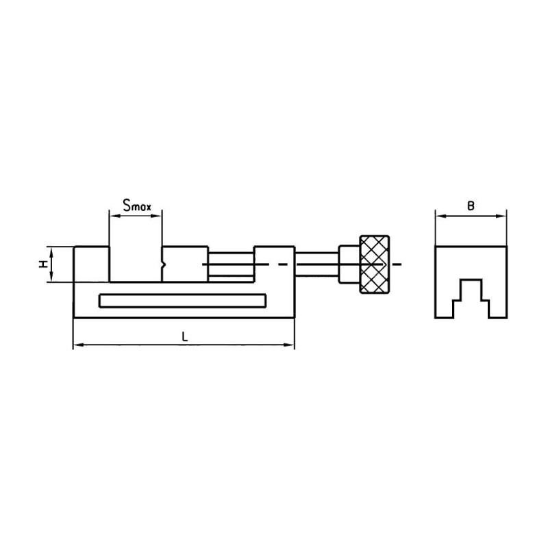 Тиски станочные прецизионные QGG100 100x125