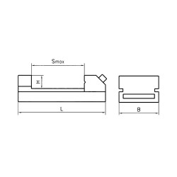 Тиски станочные прецизионные QKG63 63x85