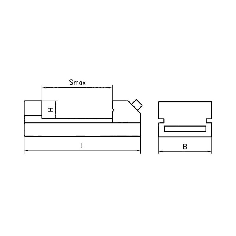 Тиски станочные прецизионные QKG63 63x85