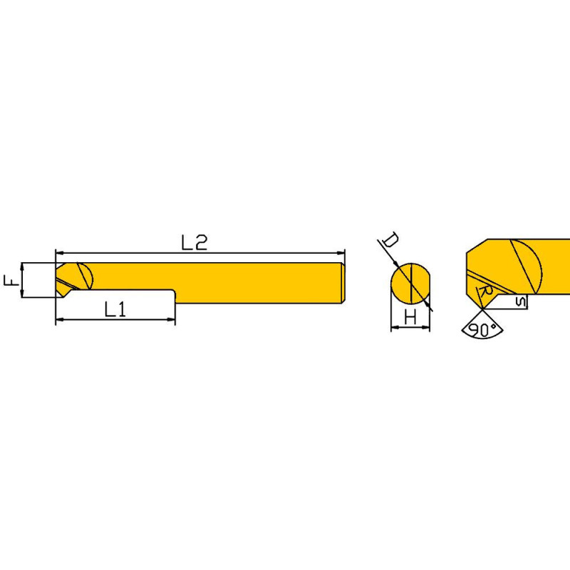 PSBCR3-10L-R0.2-KTX Мини-резец для обработки внутренних фасок