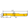 2PSBTR6-25L-R0.2-KTX Мини-резец для продольного растачивания двухсторонний