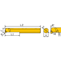 PSBPR4-15L-R0.05-KTX Мини-резец для продольного растачивания