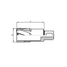 DNTX-30580 Корончатое сверло по металлу, TCT, 5835 мм, хвостовик Weldon 3/4