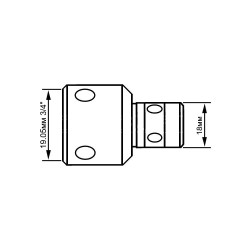 DZFX-04 Переходник Fein Quick-In / Weldon 19.05