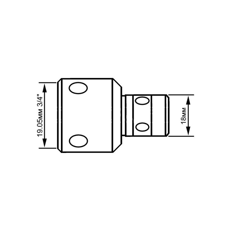 DZFX-04 Переходник Fein Quick-In / Weldon 19.05