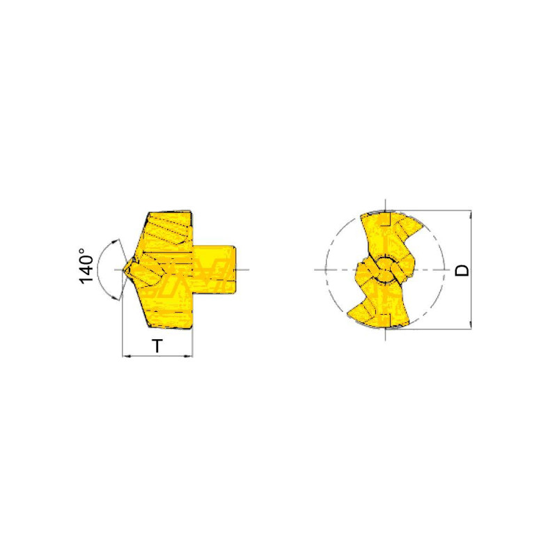 QD-085-RA/F7058 Сменная головка для корпусного сверла, D 8.5 мм, тип RA