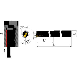 SNR0020Q16 Державка для внутренней резьбы