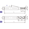 U-R4-03005 (UP210-R4-03005) Фреза концевая с радиусом 4 зуба