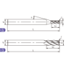 U-RH4-08005 (UP210-RH4-08005) Фреза концевая с радиусом удлиненный хвостовик 4 зуба
