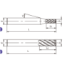 U-S6-08020 (UP210-S6-08020) Фреза концевая 6 зубов