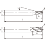 U-B4-10018 (UP210-B4-10018) Фреза сферическая 4 зуба