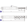 U-SL4-04030 (UP210-SL4-04030) Фреза концевая удлиненная режущая 4 зуба