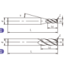 H-RH4-10005 (SH260-RH4-10-100-0.5-H) Фреза концевая с радиусом 4 зуба