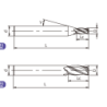 H-S4-01504 (SH260-S4A-1.5-4-H) Фреза концевая 4 зуба