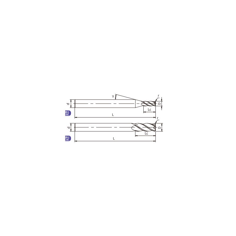 S-R4-04003 (US200-R4-04003) Фреза концевая с радиусом 4 зуба S-R4-04003 (US200-R4-04003) Фреза концевая с радиусом 4 зуба
