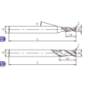 A-R2-03003 (UA100-R2-03003) Фреза концевая с радиусом 2 зуба