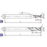 A-RS2-04005 Фреза концевая с радиусом 2 зуба