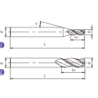 A-S3-04011 (UA100-S3-04011) Фреза концевая 3 зуба