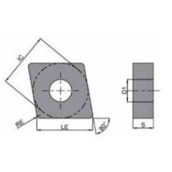 CNMG120404-HKM-TK9115 Пластина токарная