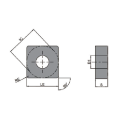 SNMG120408-HPC-TP9210  Пластина токарная