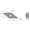 VNMG160408-HPC-TP9220  Пластина токарная