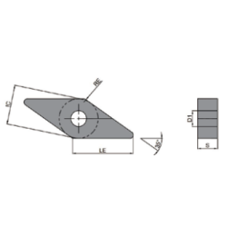 VNMG160412-HPC-TP9220  Пластина токарная