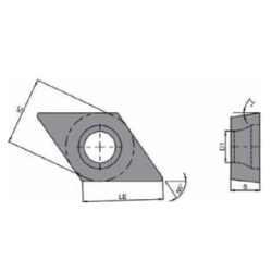 DCMT11T308-HAH-TK9115 Пластина токарная