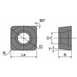 SCMT09T304-HAH-TK9115 Пластина токарная