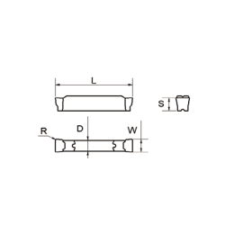 MGMN200-T-MU8125 Пластина отрезная, канавочная