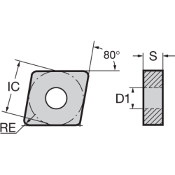 Пластина CNMA190616 JC7010 NIKKO