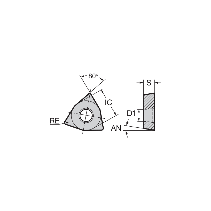 Пластина WCMT12T308-PMU JC8015 NIKKO