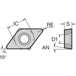 Пластина DCMT070204-PFU JC8015 NIKKO