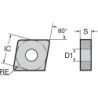 Пластина CNMG120408-NTP JC8025 NIKKO