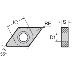 Пластина DNGA150604-CC NAC200 NIKKO