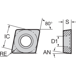 Пластина CCMT09T302-PFU JC8025 NIKKO