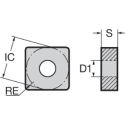 Пластина SNGN120716-GP NAC200 NIKKO