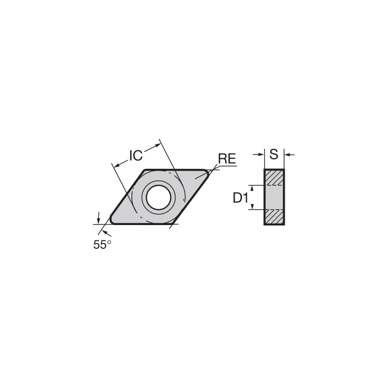 Пластина DNGA150608-CC NAC150 NIKKO