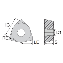 Пластина WCMX080412-GP JP5530 NIKKO